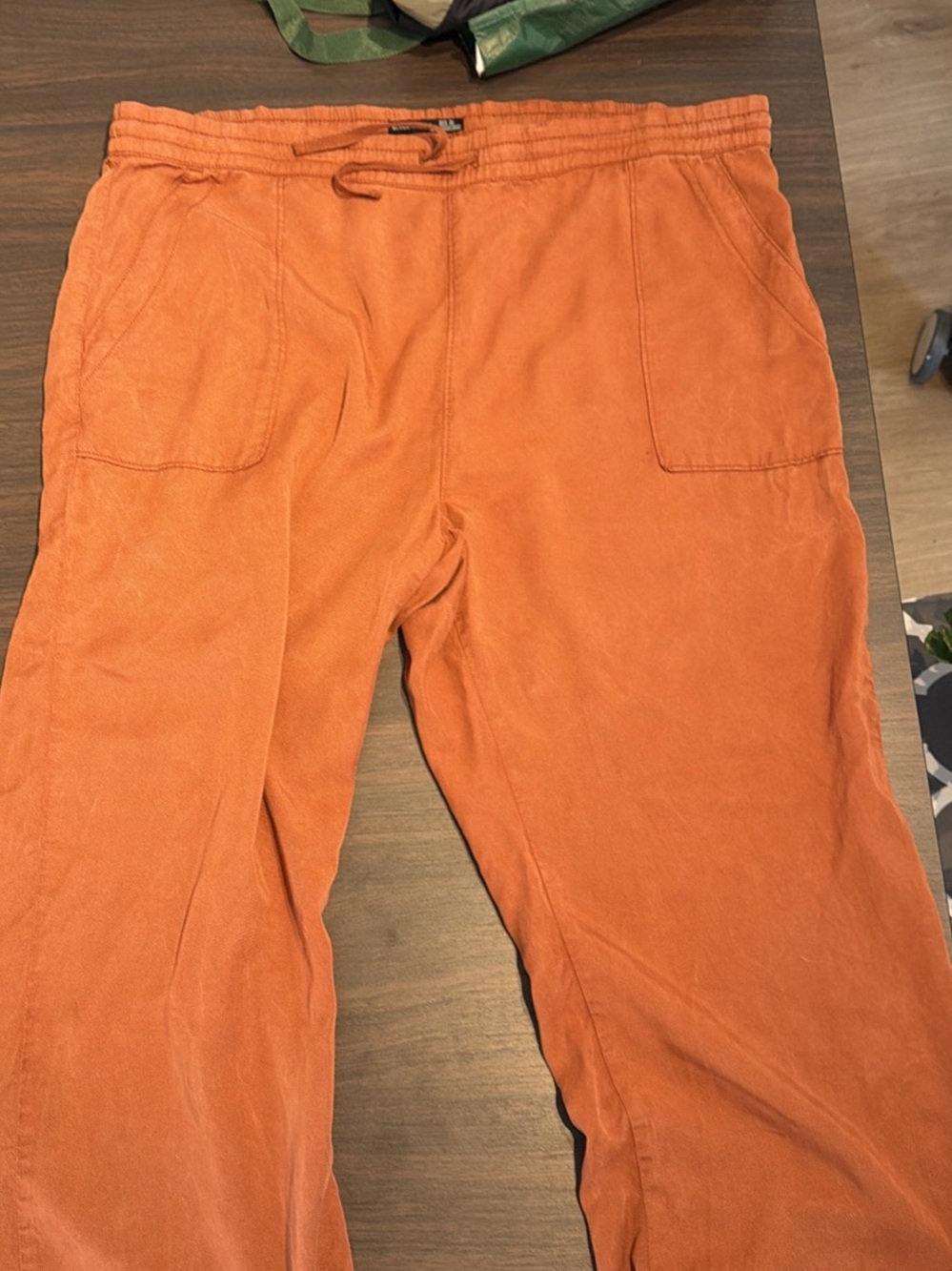 Blacktape burnt Orange Drawstring Casual Pants